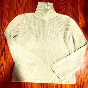 TALBOT'S Celery Green Turtleneck Sweater  Size L